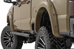 Ford F-350 Super Duty Pocket Fender Flares - Rough Country - T9 Marsh Gray - '23-'26 Ford F-350 Super Duty Pocket Fender Flares - Rough Country - T9 Marsh Gray - '23-'26